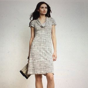 BANANA REPUBLIC COWL NECK SILK BLEND DRESS